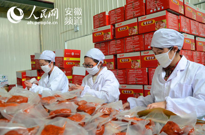 淮北:卤制食品销售旺 生产企业开工早(图)